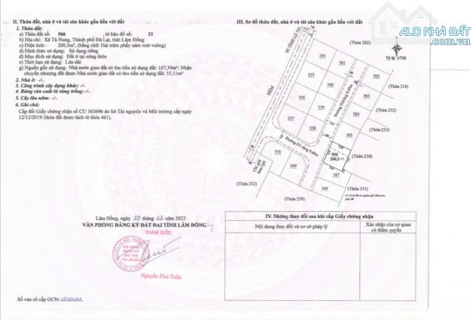 🏡 BÁN LÔ ĐẤT ĐẸP TẠI TÀ NUNG - ĐÀ LẠT 💰 Giá: 2 tỷ 400 triệu