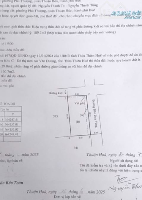 🌟 SIÊU PHẨM ĐẤT 2 MẶT TIỀN NGỌC ANH – TRUNG TÂM TP HUẾ 🌟 📍 Xóm 2 Ngọc Anh - 1