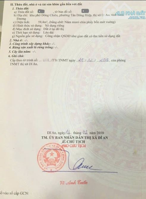 Bán căn góc cấp 4 (4x15m), hẻm Chiêu Liêu p. Tân Đông Hiệp gần Ngã 3 Ông Xã - 2
