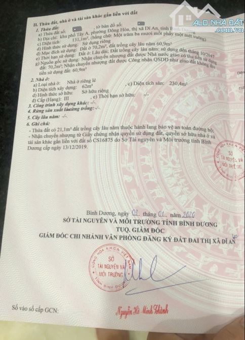 Bán nhà 1T3L 4.4x29.7m hoàn công, hẻm Võ Thị Sáu p. Đông Hòa - 2