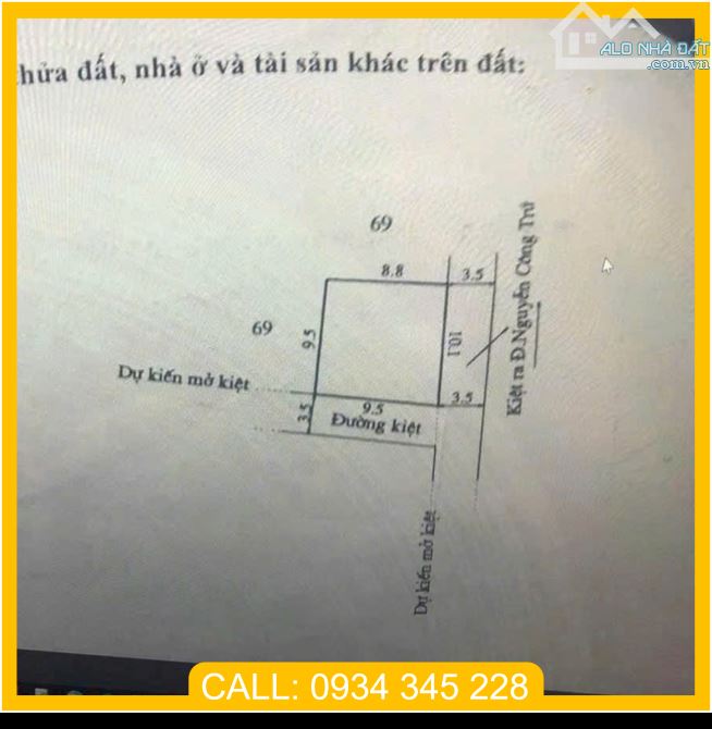 BÁN LÔ GÓC KIỆT Ô TÔ NGUYỄN CÔNG TRỨ – PHÚ HỘI – CẠNH PHỐ TÂY HUẾ - 2