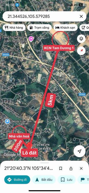 Bán gấp lô đất Trại Giềng Thanh Vân Tam Dương sát KCN chỉ 5km 110m MT 5m ôtô đỗ cửa 700tr - 4