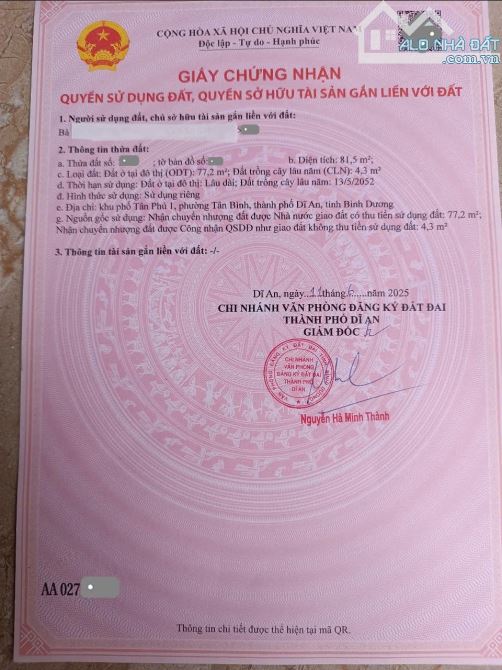 4ty5 TL 81,5m2 đất MT kinh doanh thông ra chợ Đông Thành 300m, p.Tân Bình - 7