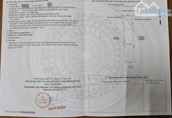 Nhà phố gần chợ Dĩ An 1, phường Đông Hoà, TP Dĩ An. 4,8 tỷ - 8