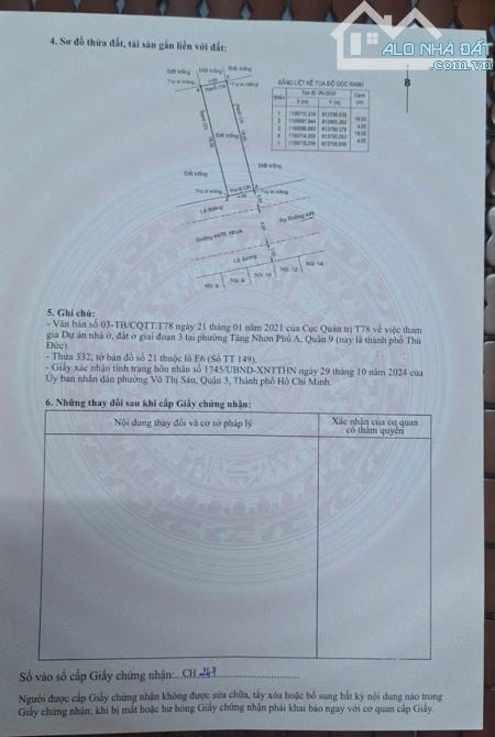 Bán Đất Mặt Tiền Đường 447B Lê Văn Việt P. Tăng Nhơn Phú A - 2