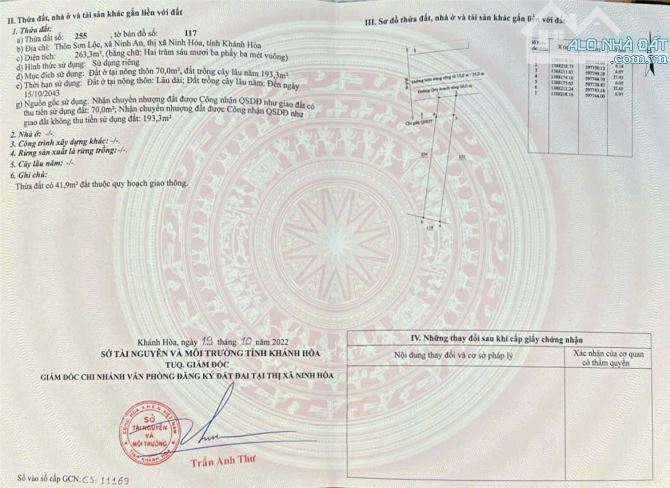 Bán đất mặt tiền đường chính sơn lộc ninh an ninh hòa rộng 16m giá chỉ 6,2tr/m2 - 5