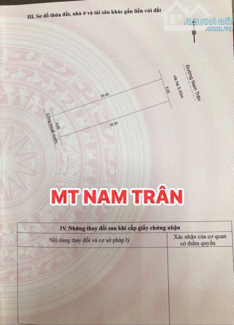 Bán 2 lô đất mặt tiền Nam Trân DT 250m - Hoà Minh - Liên Chiểu