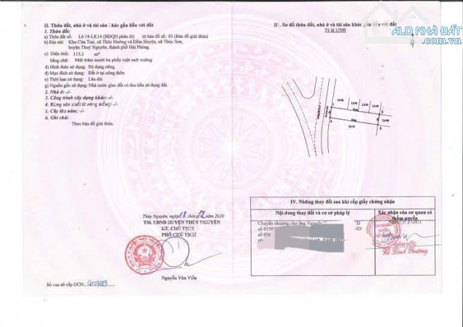 Bán lô đất nơi nhiều tiện ích nhất tại cửa trại, thủy nguyên, hải phòng