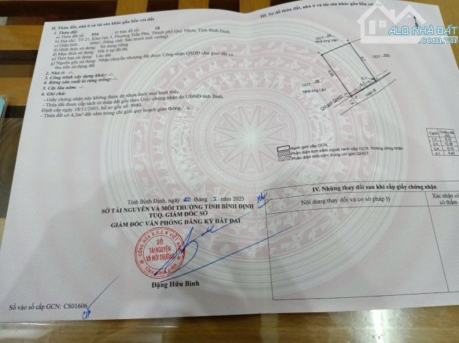 Bán nhà hẻm đường Nguyễn Huệ thông Xuân Diệu 60m2