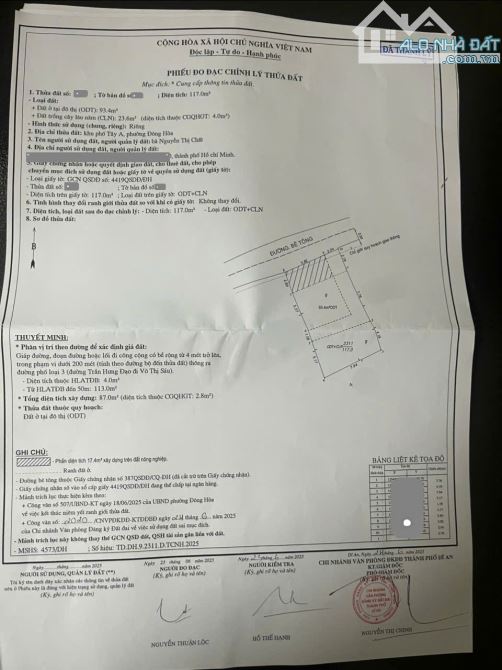 Bán dãy trọ 8x15m, hẻm Hai Bà Trưng p.Đông Hòa gần GO Dĩ An, thu 6tr/th - 1
