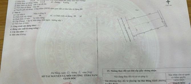 Bán Rẻ lô đất 213m ngang 10m kiệt ô tô 5m ngay Sát Nguyễn Văn Thoại gần Biển chỉ 16,5 tỷ - 1