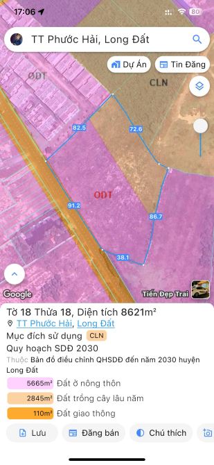 PHƯỚC HẢI -  Cạnh khu PHAN GIA - CÁCH TL44B CHỈ 500M - ĐẤT ĐỎ 🌈DT 8621M2 - 4