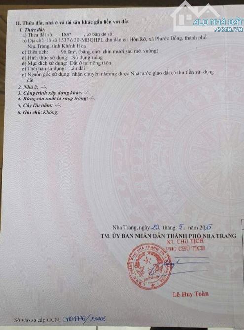 Bán Đất TĐC Hòn Rớ Phước Đồng Nha Trang Khánh Hoà - 4