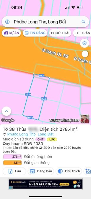 2 LÔ LIÊN KỀ MẶT TIỀN TRÁNH QUỐC LỘ 55 - NGAY KHU CÔNG NGHIỆP ĐẤT ĐỎ- BRVT - 5