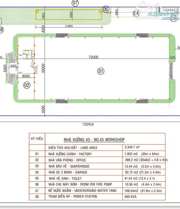 CHO THUÊ XƯỞNG 2000M2 TẠI KCN LONG THÀNH ĐỒNG NAI - 5