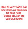 BÁN RẺ NHÀ ĐẤT TRẢNG DÀI, SỔ HỒNG RIÊNG, ĐƯỜNG RỘNG 4m SÂN ĐẬU OTO GẦN CA PHƯỜNG