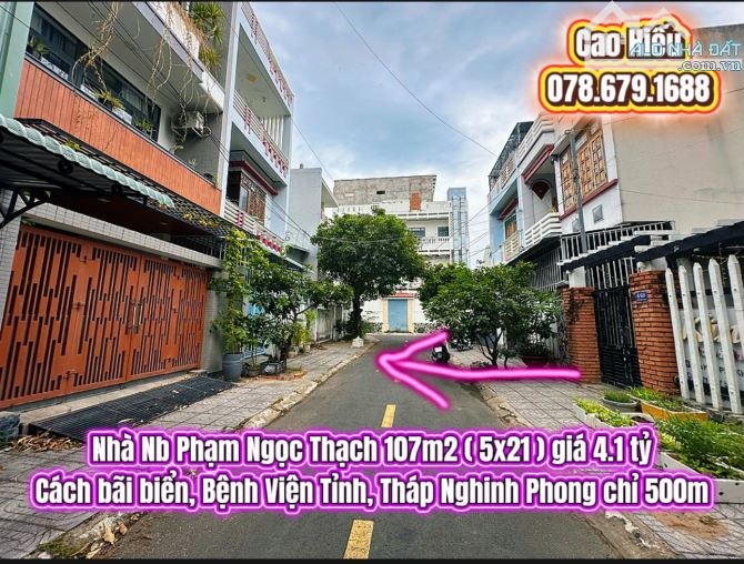 💥Nhà Nb Phạm Ngọc Thạch 107m2 ( 5x21 ) giá 4.1 tỷ. Nhà trung tâm Tuy Hoà