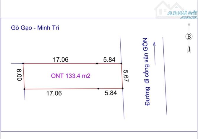 Bán Đất-Minh Trí(Sóc Sơn)-134M2 Full Thổ Cư-2, 7Tỷ-Trục Chính Hai Ô Tô Tránh - 2