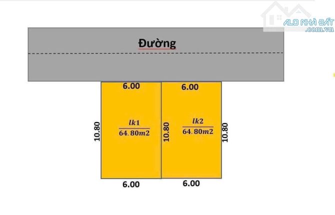 Chị gái cần tiền bán 2 mảnh đất 64,8m tại thôn CD Quán Trạch. Đường 7 chỗ đỗ cửa. 2,4ty - 3