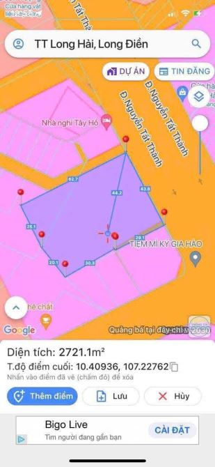 TRUNG TÂM TT LONG HẢI  ĐƯỜNG NGUYỄN TẤT THÀNH 2740M2 - 3