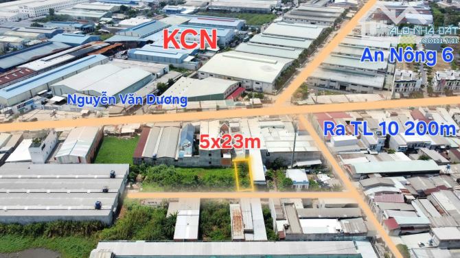 TUI CHÍNH CHỦ CẦN BÁN - ĐẤT 117M2 - 5X23,5M2 - KCN ĐỨC HOÀ - GIÁ NHỈNH 1 TỶ
