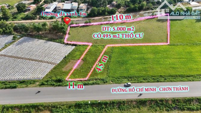 BÁN ĐẤT MT ĐƯỜNG HỒ CHÍ MINH - CHƠN THÀNH, KẾT NỐI NHIỀU KCN