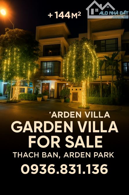 Biệt thự vườn Thạch Bàn Graden city. DT 150m2 MT 8m đẹp quên lối về