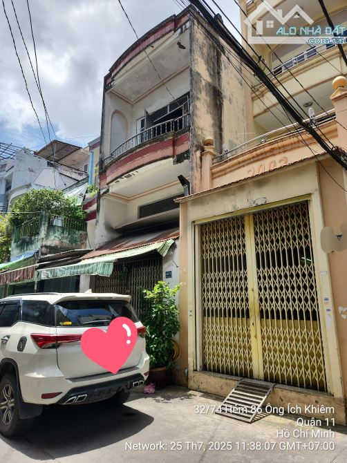 BÁN NHÀ HẺM 8M  XE TẢI TRÁNH NHAU - 1 BƯỚC RA ĐẦM SEN, 2 BƯỚC VỀ Q10 - 4 TẦNG KIÊNG CỐ - 7