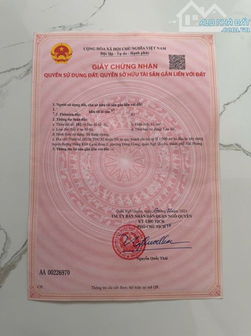 Bán Đất TĐC ĐỒNG NINH , ĐÔNG Khê 2 - 1