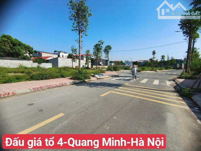 ✨️Bán đất đấu giá tổ 4 -Quang Minh-Hà Nội 📕DT=100m--MT=H=5m 🌻Vem KCM 🌻Gần KĐT Long Việt - 1