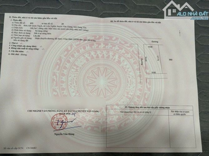 Lô góc 166,5m đg ô tô tránh 3 mặt thoáng có thể chia làm 2-3 lô ở AB Quán Trạch, Văn Giang - 3