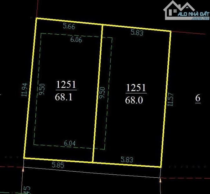 68M ĐẤT GẦN BỆNH VIỆN TỈNH ĐƯỜNG Ô TÔ LỚN GIÁ 5.8 TỶ - 3
