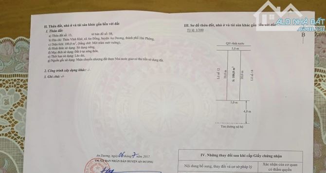 Ms Linh- Bán đất tuyến 2 đường Máng, Vĩnh Khê, An Đồng 100m giá chỉ 3,5x tỷ - 5