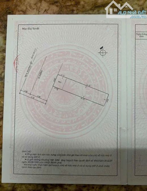 NGỘP BANK - MẶT TIỀN KHUÔNG VIỆT - 4 TẦNG BTCT - 4x17,2 - 5PN - GIÁ 11.X TỶ - 7