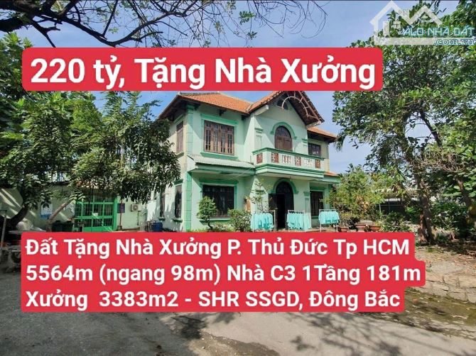 Bán Đất Tặng Nhà ở cấp 3 & Nhà xưởng Mặt Tiền Đ. Số 12, Trường Thọ P. Thủ Đức Tp HCM