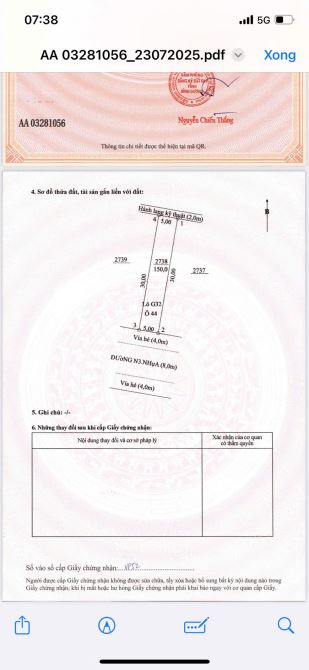 Chủ kẹt tiền bán cặp đất Trung Tâm Hành Chính Bàu Bàng 1ty420 Bao Sang Tên
