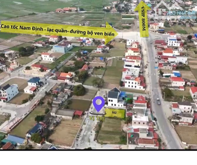 Siêu phẩm đất Giao Phong Quất Lâm gần Vsip Hải Long 102m ô tô vỉa hè, sổ đỏ giá 1.5 tỷ
