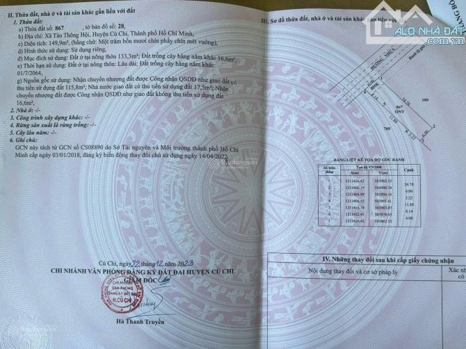 Vỡ nợ bán gấp căn nhà Đ. Liêu Bình Hương, củ chi dt 150m2 SHR. Giá 875 triệu - 11