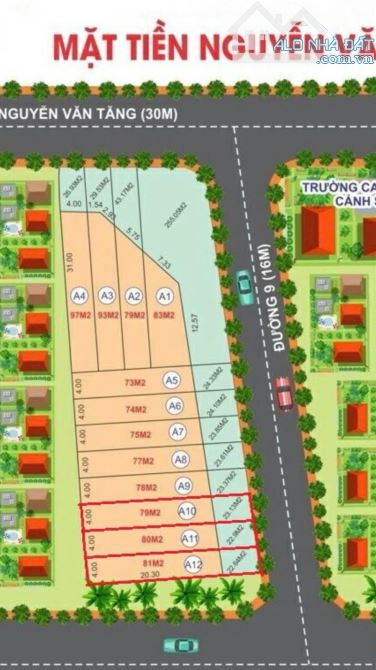 Bán đất 78m2,hẻm xe hơi ngay sát mặt tiền đường Nguyễn Văn Tăng -P. Long Thạnh Mỹ, Q9 cũ - 2