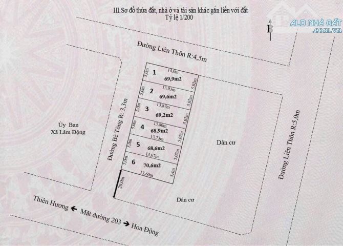Chào bán lô đất 2mặt tiền tại Lâm Động cũ (Phường Thiên Hương) cách đường 203 chỉ 20m - 2