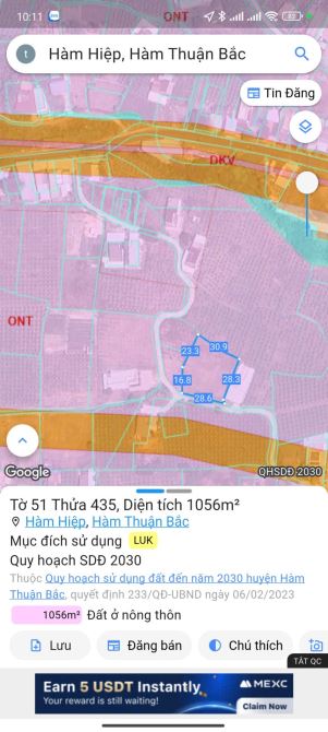Bán lô 1056m2 mặt tiền bê tông 4m, gần đường hãi thượng lãng ông - 4