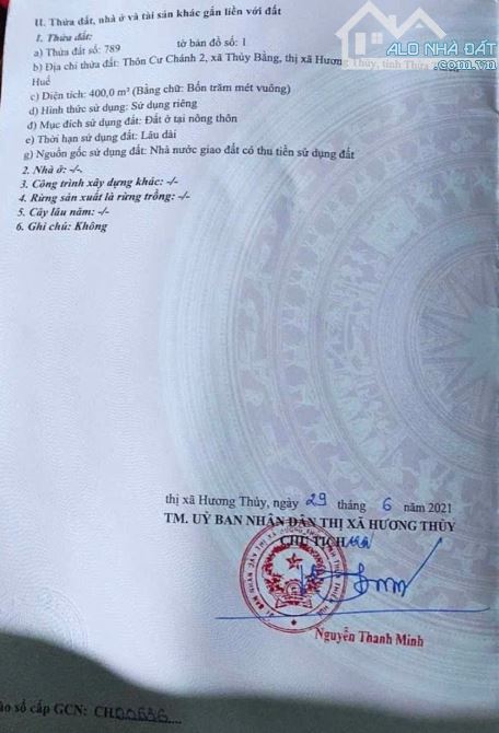 ⭐️⭐️⭐️⭐️⭐️ BÁN ĐẤT BIỆT THỰ KQH CƯ CHÁNH – TP. HUẾ - 5
