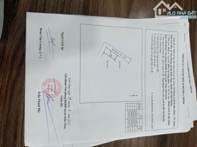 Lô Góc F0 mặt đường nhựa Tân Phong - xã Kiến Hải Giá 7xx triệu
