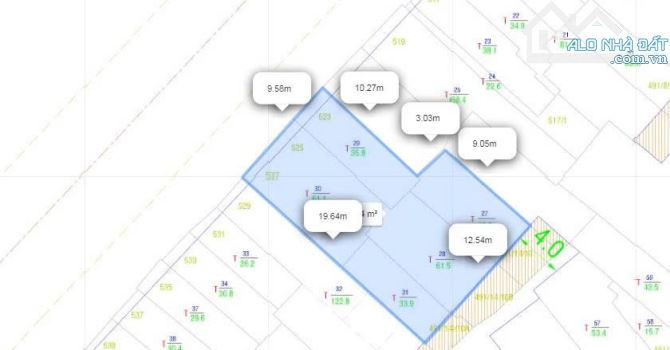 Cho thuê nhà 523-525-527 Nguyễn Đình Chiểu P2 Q3. DT: 9.5x 21.25m.NH:12.8m.đất trống