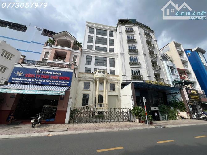 BÁN TÒA NHÀ HẦM 7 TẦNG – NGUYỄN PHÚC NGUYÊN, P.9, Q.3 – GẦN VÒNG XOAY CMT8 .DT 15X30M