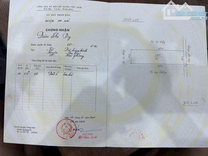 Bán đất tặng nhà 2 tầng mặt ngõ Trại Lẻ, Kênh Dương, Lê Chân, Hải Phòng - 1