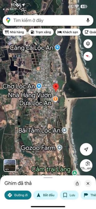 BÀ CHỊ KẸT TIỀN CẦN THANH LÝ LÔ ĐẤT 2 MT ĐƯỜNG VEN BIỂN LỘC AN - CÁCH BIỂN CHỈ 500M - 1