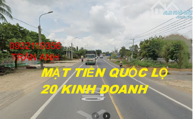 SIÊU RẺ BÁN MẶT TIỀN QUỐC LỘ 20 395m2 (6mx67m) THỔ CƯ KINH DOANH ĐA NGÀNH NGHỀ CHỈ 2TỶ4 - 1