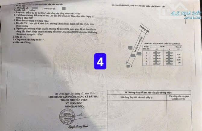 Bán đất 5x33m, hẻm Trịnh Hoài Đức p. Khánh Bình gần chợ Quang Vinh - 4
