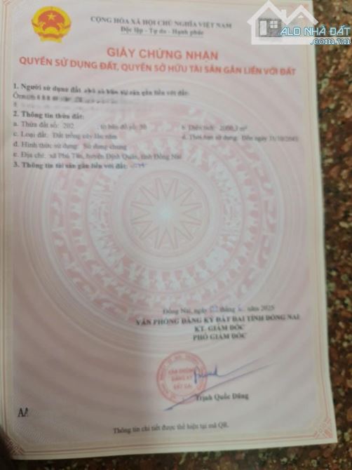 BÁN MẶT TIỀN HƯƠNG LỘ 120 2000m2(9mx155m)  THÔ CƯ KINH DOANH TỐT CHỈ 1TỶ550 - 4